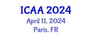 International Conference on Aeronautics and Aeroengineering (ICAA) April 11, 2024 - Paris, France