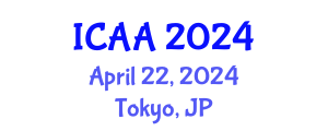 International Conference on Aeronautics and Aeroengineering (ICAA) April 22, 2024 - Tokyo, Japan