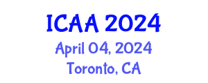 International Conference on Aeronautics and Aeroengineering (ICAA) April 04, 2024 - Toronto, Canada