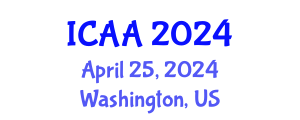 International Conference on Aeronautics and Aeroengineering (ICAA) April 25, 2024 - Washington, United States