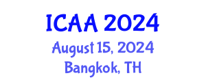 International Conference on Aeronautics and Aeroengineering (ICAA) August 15, 2024 - Bangkok, Thailand