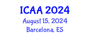 International Conference on Aeronautics and Aeroengineering (ICAA) August 15, 2024 - Barcelona, Spain