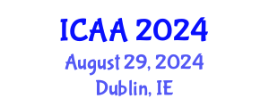International Conference on Aeronautics and Aeroengineering (ICAA) August 29, 2024 - Dublin, Ireland