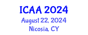 International Conference on Aeronautics and Aeroengineering (ICAA) August 22, 2024 - Nicosia, Cyprus