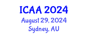 International Conference on Aeronautics and Aeroengineering (ICAA) August 29, 2024 - Sydney, Australia