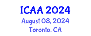 International Conference on Aeronautics and Aeroengineering (ICAA) August 08, 2024 - Toronto, Canada