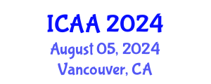 International Conference on Aeronautics and Aeroengineering (ICAA) August 05, 2024 - Vancouver, Canada