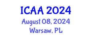International Conference on Aeronautics and Aeroengineering (ICAA) August 08, 2024 - Warsaw, Poland