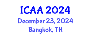 International Conference on Aeronautics and Aeroengineering (ICAA) December 23, 2024 - Bangkok, Thailand