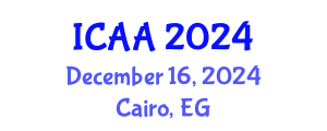 International Conference on Aeronautics and Aeroengineering (ICAA) December 16, 2024 - Cairo, Egypt