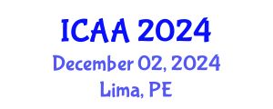 International Conference on Aeronautics and Aeroengineering (ICAA) December 02, 2024 - Lima, Peru