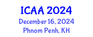 International Conference on Aeronautics and Aeroengineering (ICAA) December 16, 2024 - Phnom Penh, Cambodia