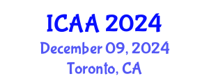 International Conference on Aeronautics and Aeroengineering (ICAA) December 09, 2024 - Toronto, Canada
