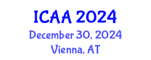 International Conference on Aeronautics and Aeroengineering (ICAA) December 30, 2024 - Vienna, Austria