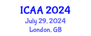International Conference on Aeronautics and Aeroengineering (ICAA) July 29, 2024 - London, United Kingdom