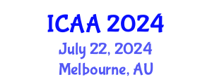 International Conference on Aeronautics and Aeroengineering (ICAA) July 22, 2024 - Melbourne, Australia