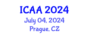 International Conference on Aeronautics and Aeroengineering (ICAA) July 04, 2024 - Prague, Czechia