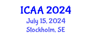 International Conference on Aeronautics and Aeroengineering (ICAA) July 15, 2024 - Stockholm, Sweden