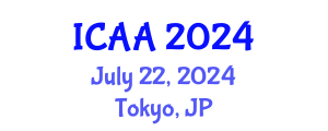 International Conference on Aeronautics and Aeroengineering (ICAA) July 22, 2024 - Tokyo, Japan