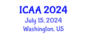 International Conference on Aeronautics and Aeroengineering (ICAA) July 15, 2024 - Washington, United States