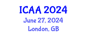 International Conference on Aeronautics and Aeroengineering (ICAA) June 27, 2024 - London, United Kingdom