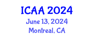International Conference on Aeronautics and Aeroengineering (ICAA) June 13, 2024 - Montreal, Canada