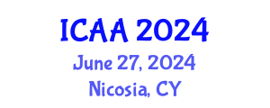 International Conference on Aeronautics and Aeroengineering (ICAA) June 27, 2024 - Nicosia, Cyprus