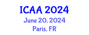 International Conference on Aeronautics and Aeroengineering (ICAA) June 20, 2024 - Paris, France