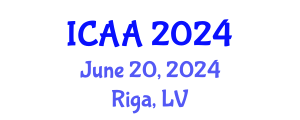 International Conference on Aeronautics and Aeroengineering (ICAA) June 20, 2024 - Riga, Latvia