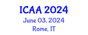 International Conference on Aeronautics and Aeroengineering (ICAA) June 03, 2024 - Rome, Italy