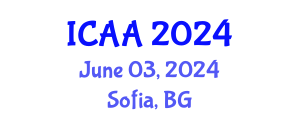 International Conference on Aeronautics and Aeroengineering (ICAA) June 03, 2024 - Sofia, Bulgaria