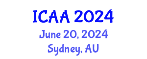 International Conference on Aeronautics and Aeroengineering (ICAA) June 20, 2024 - Sydney, Australia