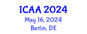International Conference on Aeronautics and Aeroengineering (ICAA) May 16, 2024 - Berlin, Germany