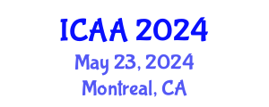 International Conference on Aeronautics and Aeroengineering (ICAA) May 23, 2024 - Montreal, Canada