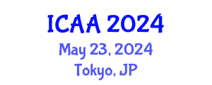International Conference on Aeronautics and Aeroengineering (ICAA) May 23, 2024 - Tokyo, Japan