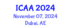 International Conference on Aeronautics and Aeroengineering (ICAA) November 07, 2024 - Dubai, United Arab Emirates