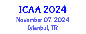 International Conference on Aeronautics and Aeroengineering (ICAA) November 07, 2024 - Istanbul, Turkey