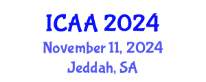 International Conference on Aeronautics and Aeroengineering (ICAA) November 11, 2024 - Jeddah, Saudi Arabia