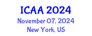 International Conference on Aeronautics and Aeroengineering (ICAA) November 07, 2024 - New York, United States