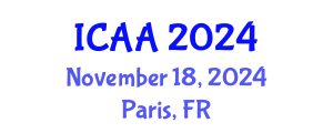 International Conference on Aeronautics and Aeroengineering (ICAA) November 18, 2024 - Paris, France