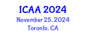 International Conference on Aeronautics and Aeroengineering (ICAA) November 25, 2024 - Toronto, Canada