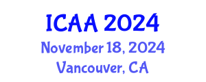 International Conference on Aeronautics and Aeroengineering (ICAA) November 18, 2024 - Vancouver, Canada