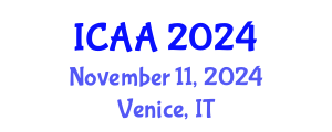 International Conference on Aeronautics and Aeroengineering (ICAA) November 11, 2024 - Venice, Italy