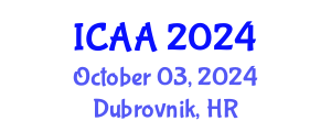 International Conference on Aeronautics and Aeroengineering (ICAA) October 03, 2024 - Dubrovnik, Croatia