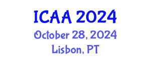International Conference on Aeronautics and Aeroengineering (ICAA) October 28, 2024 - Lisbon, Portugal