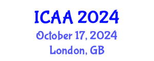 International Conference on Aeronautics and Aeroengineering (ICAA) October 17, 2024 - London, United Kingdom