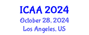 International Conference on Aeronautics and Aeroengineering (ICAA) October 28, 2024 - Los Angeles, United States