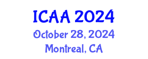 International Conference on Aeronautics and Aeroengineering (ICAA) October 28, 2024 - Montreal, Canada