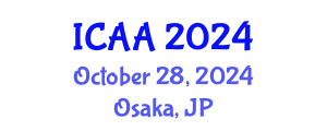 International Conference on Aeronautics and Aeroengineering (ICAA) October 28, 2024 - Osaka, Japan