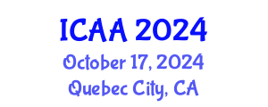 International Conference on Aeronautics and Aeroengineering (ICAA) October 17, 2024 - Quebec City, Canada